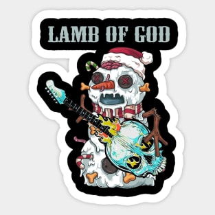 LAMB OF GOD BAND XMAS Sticker